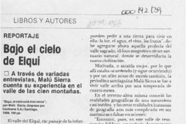 Bajo el cielo de Elqui  [artículo] Jaime Quezada.