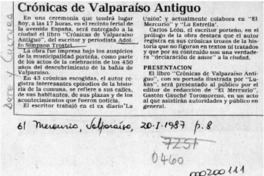 Crónicas de Valparaíso antiguo  [artículo].