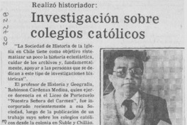 Investigación sobre colegios católicos