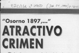Atractivo crimen  [artículo] Italo Passalacqua C.