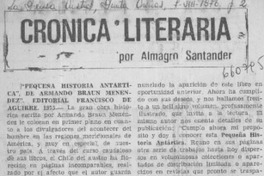 Pequeña historia antártica"  [artículo] Almagro Santander.
