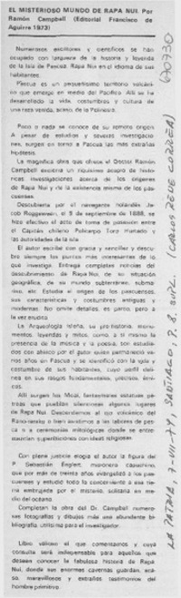El misterioso mundo de Rapa Nui