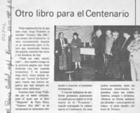 Otro libro para el centenario.