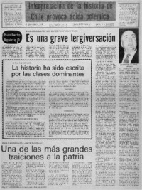 La Historia ha sido escrita por las clases dominantes.