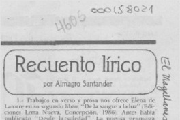 Recuento lírico