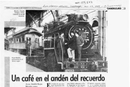 Un café en el andén del recuerdo  [artículo] Enrique Ramírez Capello.