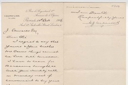 [Carta] 1906 octubre 10, Paris, [Francia] [a] Joaquín Edwards G.