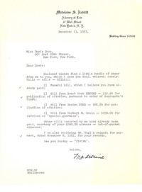 [Carta] 1957 dec. 13 New York [a] Doris Dana, New York