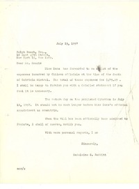 [Carta] 1957 jul. 15, New York [a] Ralph Bosch, Esq., New York