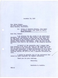 [Carta] 1957 dic. 10, [New York] [a] Helen Palmer, Santa Bárbara, California