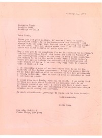 [Carta] 1960 jan. 14, Pond Ridge, New York [a] Radomiro Tomic, Santiago de Chile