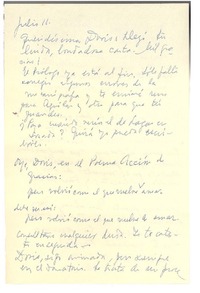 [Carta] [1962?] jul.11 [Montevideo, Uruguay] [a] Doris Dana, [New York]