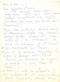 [Carta] 1962 dic. 3, [Montevideo, Uruguay] [a] Doris Dana, [New York]