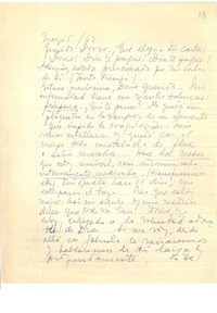 [Carta] 1962, may. 5, Montevideo, Uruguay [al] Doris Dana, [New YorK]