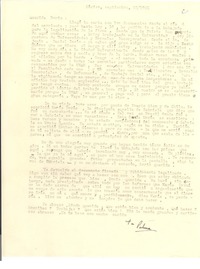 [Carta], 1961 sep. 10, México [a] Doris Dana, [New York]