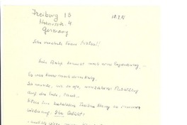 [Carta], 1951 sep. 18, Freiburg, Alemania [a] Gabriela Mistral
