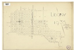 Linares 1935  [mapa] Asociación de Aseguradores de Chile, Comité Incendio.