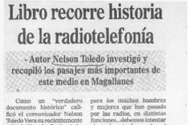 Libro recorre historia de la radiotelefonía