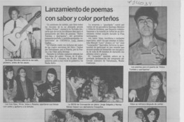 Lanzamiento de poemas con sabor y color porteños. Lanzamiento de poemas con sabor y color porteños.