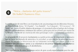 "Arica...fantasías del patio trasero".