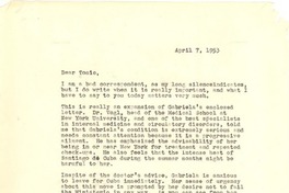 [Carta] 1953 apr. 7, [New York] [a] Radomiro Tomic, [Santiago de chile]