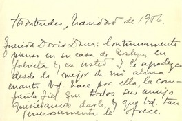 [Carta] 1956 diciembre, Montevideo, Uruguay [a] Doris Dana, [New York]