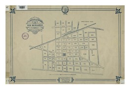 Plano de la ciudad de San Bernardo con la numeración oficial de manzanas [material cartográfico] : de la Asociación Chilena de Aseguradores contra Incendios.