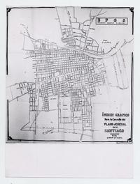 Indice Gráfico para la Consulta del Plano General de Santiago, 1890