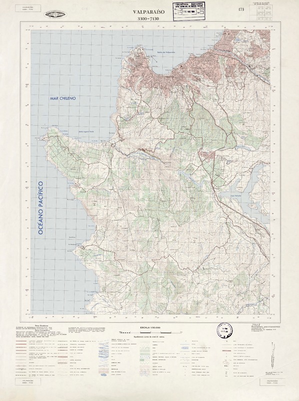 Valparaíso 3300 - 7130 [material cartográfico] : Instituto Geográfico Militar de Chile.