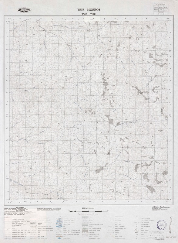 Tres Morros 2815 - 7000 [material cartográfico] : Instituto Geográfico Militar de Chile.