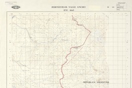 Portezuelos Valle Ancho 2715 - 6845 [material cartográfico] : Instituto Geográfico Militar de Chile.