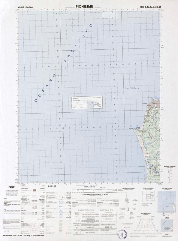 Pichilemu 3415 - 7200 [material cartográfico] : Instituto Geográfico Militar de Chile.