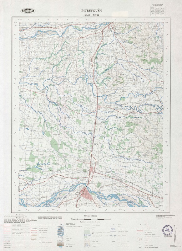 Pitrufquén 3845 - 7230 [material cartográfico] : Instituto Geográfico Militar de Chile.