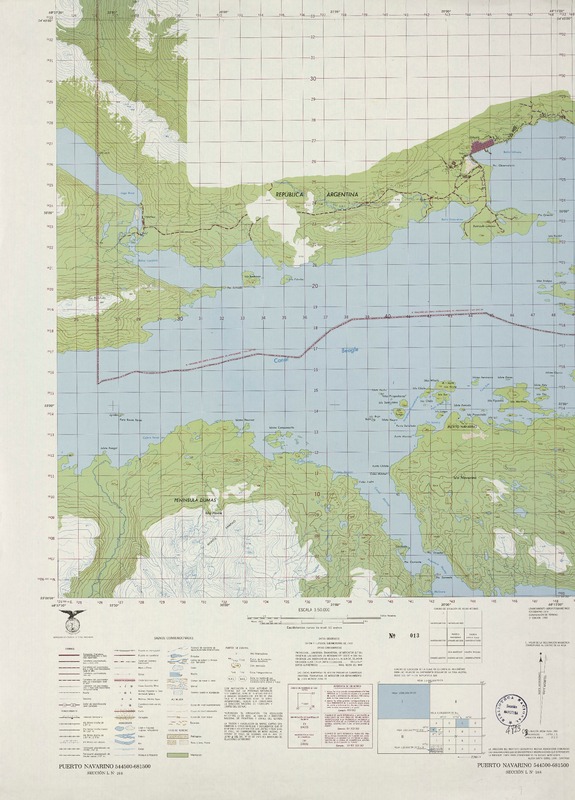 Puerto Navarino 544500 - 681500 [material cartográfico] : Instituto Geográfico Militar de Chile.