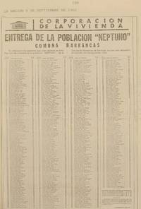 Urbanización, política de vivienda y pobladores organizados en las Barrancas : el caso de la Población Neptuno, 1959-1968.