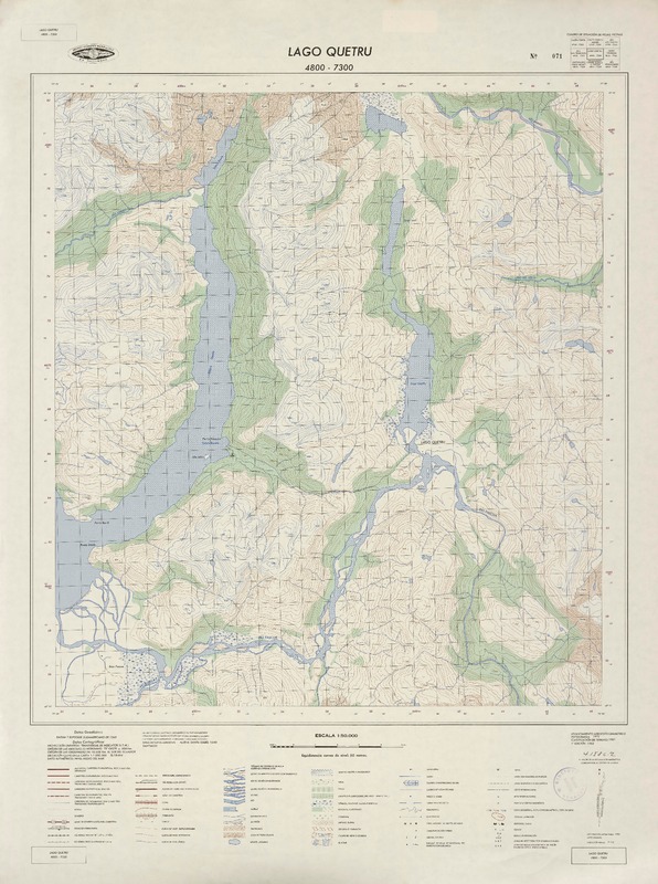 Lago Quetru 4800 - 7300 [material cartográfico] : Instituto Geográfico Militar de Chile.