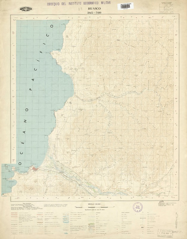 Huasco 2815 - 7100 [material cartográfico] : Instituto Geográfico Militar de Chile.