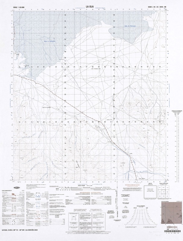 La Ola 26°15' - 69°00' [material cartográfico] : Instituto Geográfico Militar de Chile.