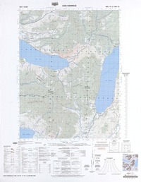 Lago Caburgua (39°00' - 71°45') [material cartográfico] : Instituto Geográfico Militar de Chile.