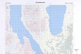 Lago Aníbal Pinto (52° 00' 00" - 72° 22' 30")  [material cartográfico] Instituto Geográfico Militar de Chile.