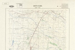 Santa Clara 364500 - 721500 [material cartográfico] : Instituto Geográfico Militar de Chile.