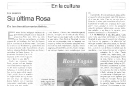 Su última Rosa  [artículo] Elena Vial.