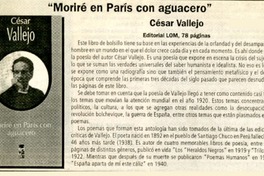 "Moriré en París con aguacero"  [artículo]