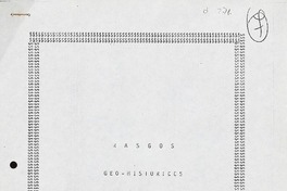 Rasgos geo-históricos de la comuna de Ñiquén  [manuscrito] Marcial Segundo Paredes Leal.