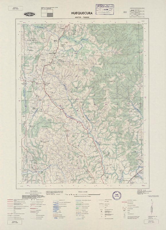 Huequecura 400730 - 730000 [material cartográfico] : Instituto Geográfico Militar de Chile.
