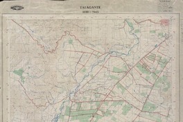 Talagante 3330 - 7045 [material cartográfico] : Instituto Geográfico Militar de Chile.