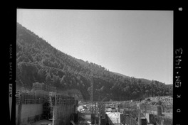 [Río Polcura; vista de las obras de construcción de la bocatoma Polcura]