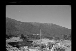 [Río Polcura; vista de las obras de construcción de la bocatoma Polcura]
