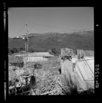 [Río Polcura; vista de las obras de construcción de la bocatoma Polcura]