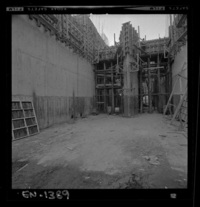 [Río Polcura; vista de las obras de construcción de la bocatoma Polcura]